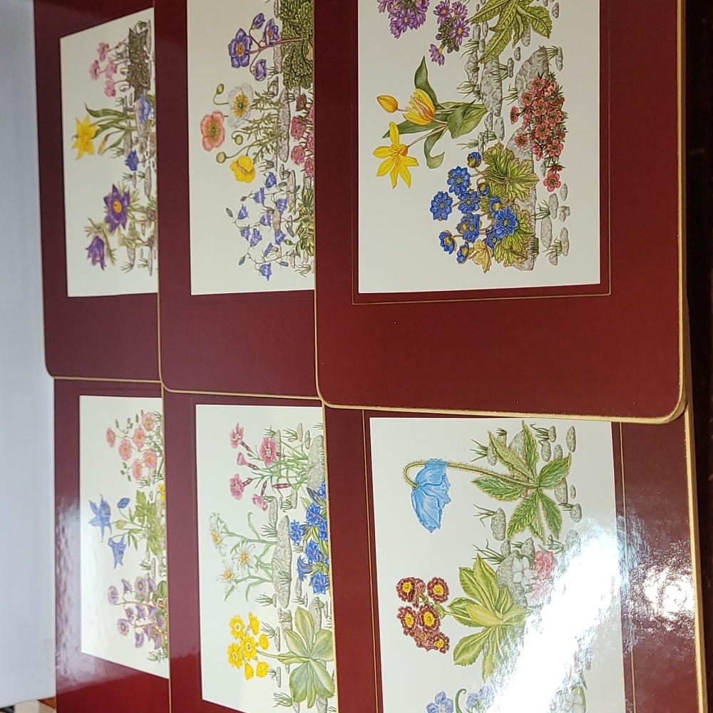 Vintage Clover Leaf table mats 6mats made in United Kingdom